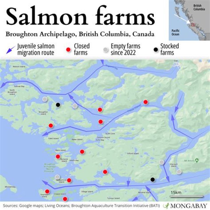 Are there any salmon farms in the US?