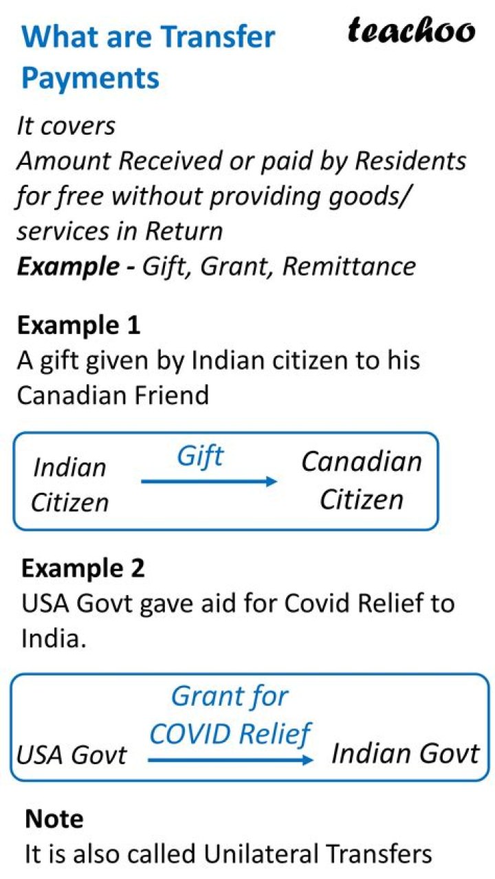 Are transfer payments good?