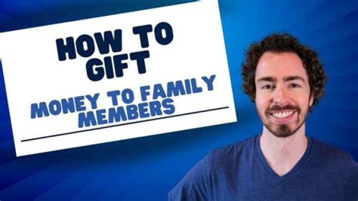Can a family member gift you money tax free?