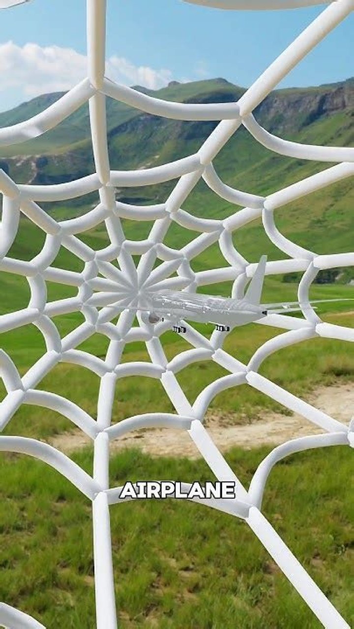 Can a spider web stop an airplane?