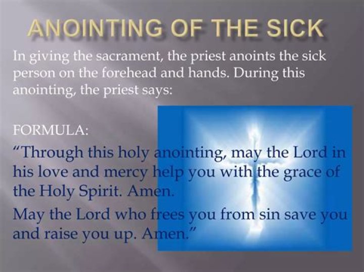 Can anyone perform anointing of the sick?