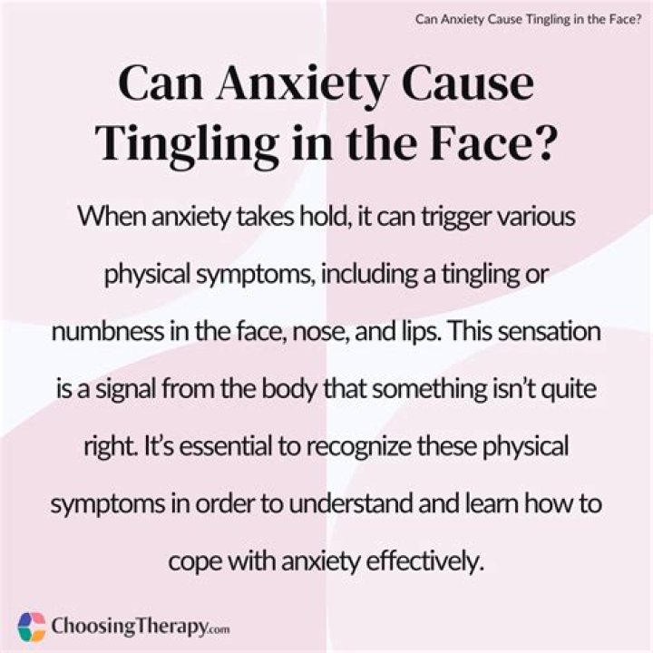 Can high blood pressure cause tingling in face?