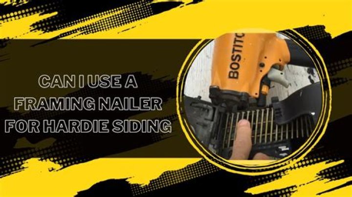 Can I use a framing nailer for siding?