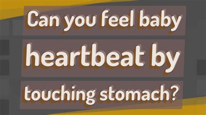 Can you feel baby heartbeat by touching stomach?