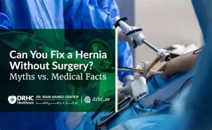 Can you fix a hernia without surgery?
