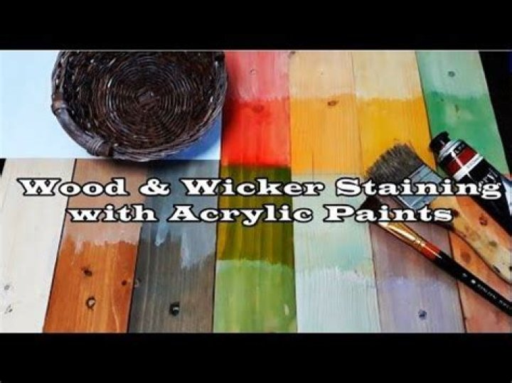 Can you stain wood with acrylic paint?