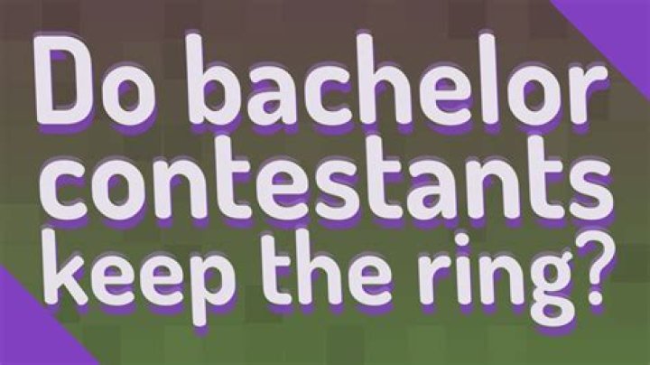 Do bachelor contestants keep the ring?