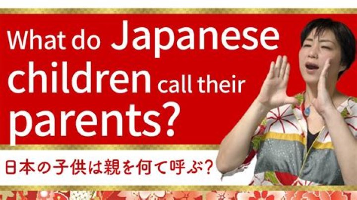 Do Japanese kids call their parents by their names?