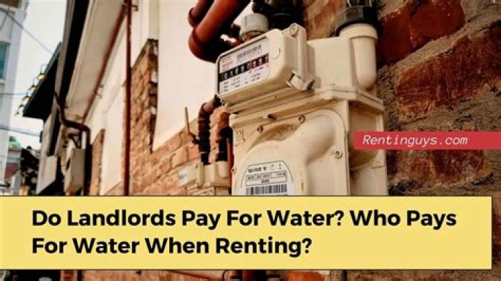 Do landlords have to pay for water in California?