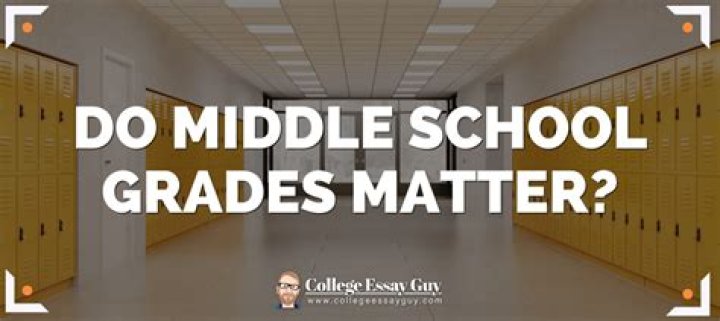 Do middle school grades matter for college?
