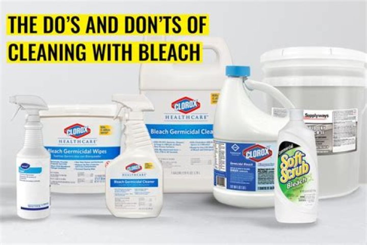 Do you need to rinse after cleaning with bleach?