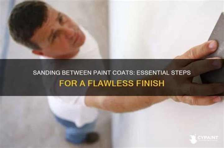 Do you sand in between coats of paint?