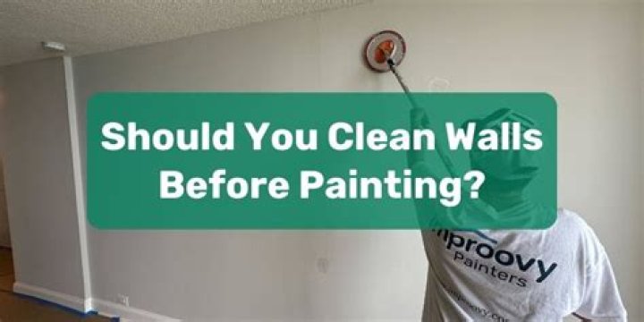 Do you wash the walls before painting?