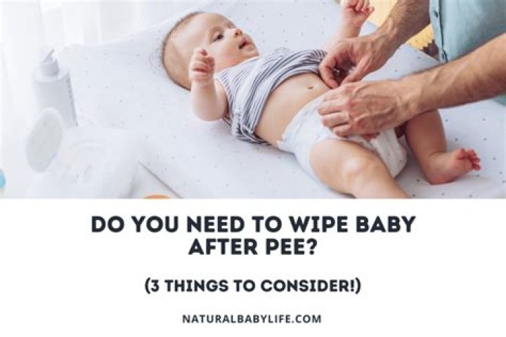 Do you wipe a baby if it's just pee?