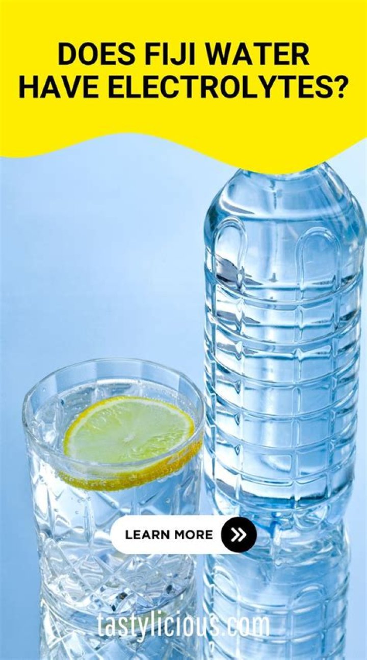 Does Fiji Water have electrolytes?