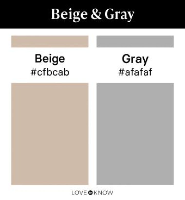 Does light grey match beige?