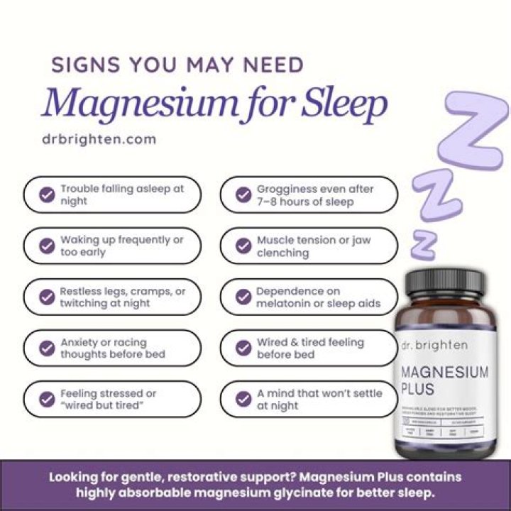 Does magnesium glycinate make you sleepy?