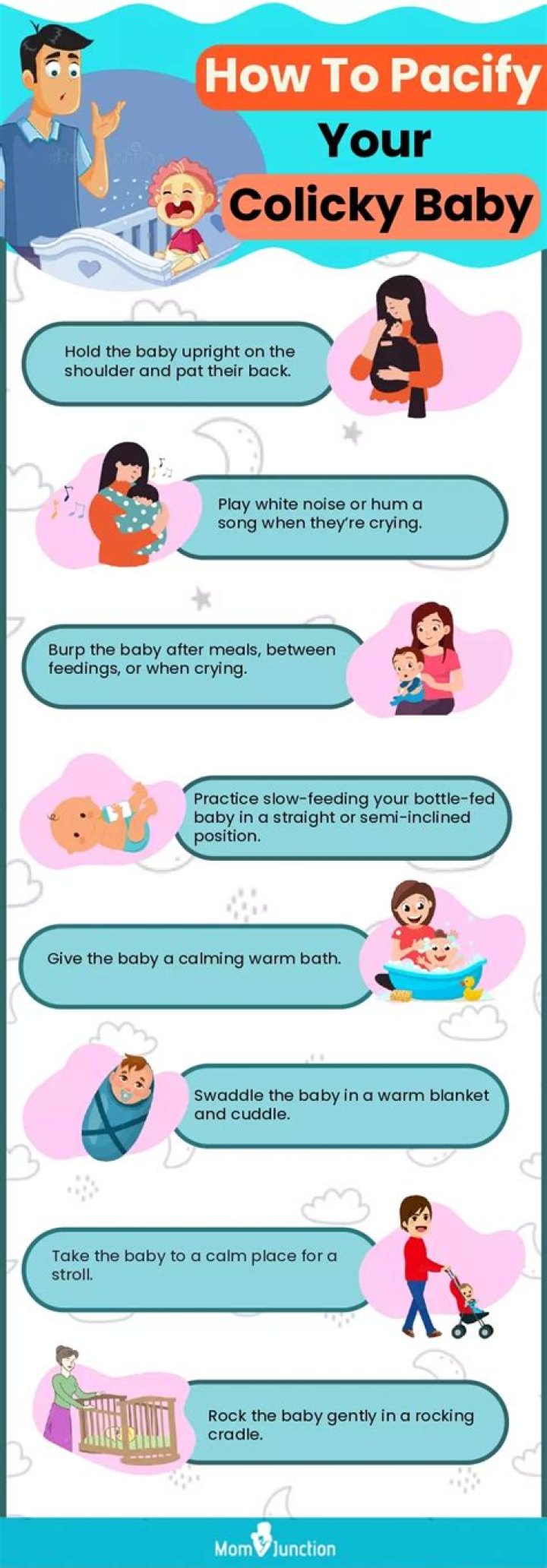 Does nursing calm a colicky baby?