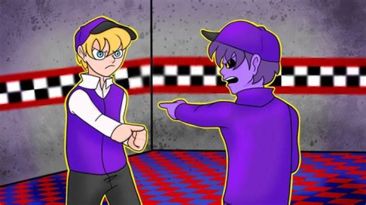 How did Michael Afton become purple?