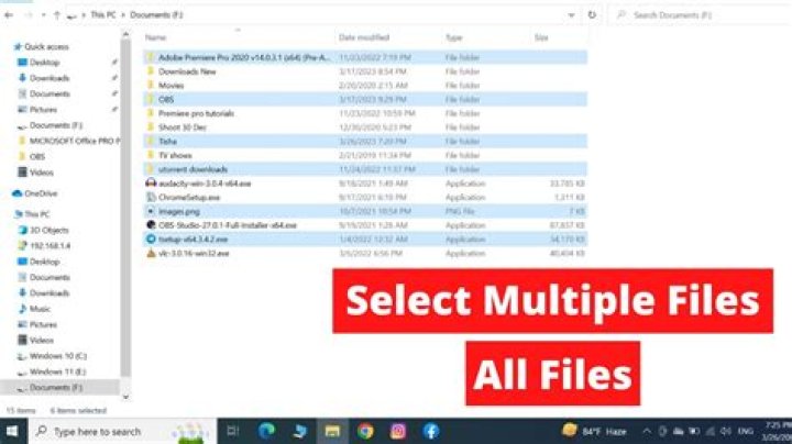 How do I open multiple files in Windows 11?