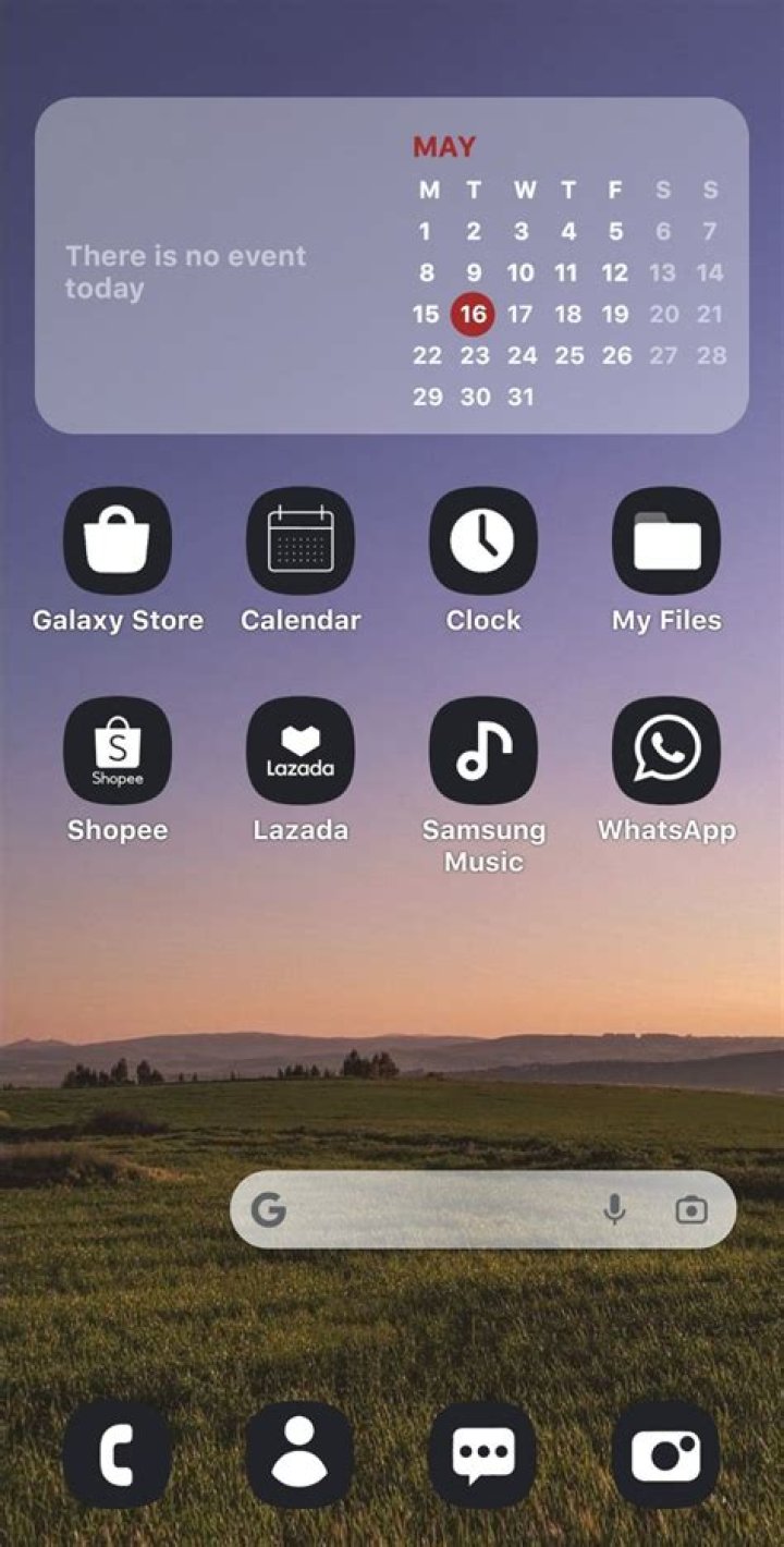 How do I set my Samsung Home screen aesthetic?