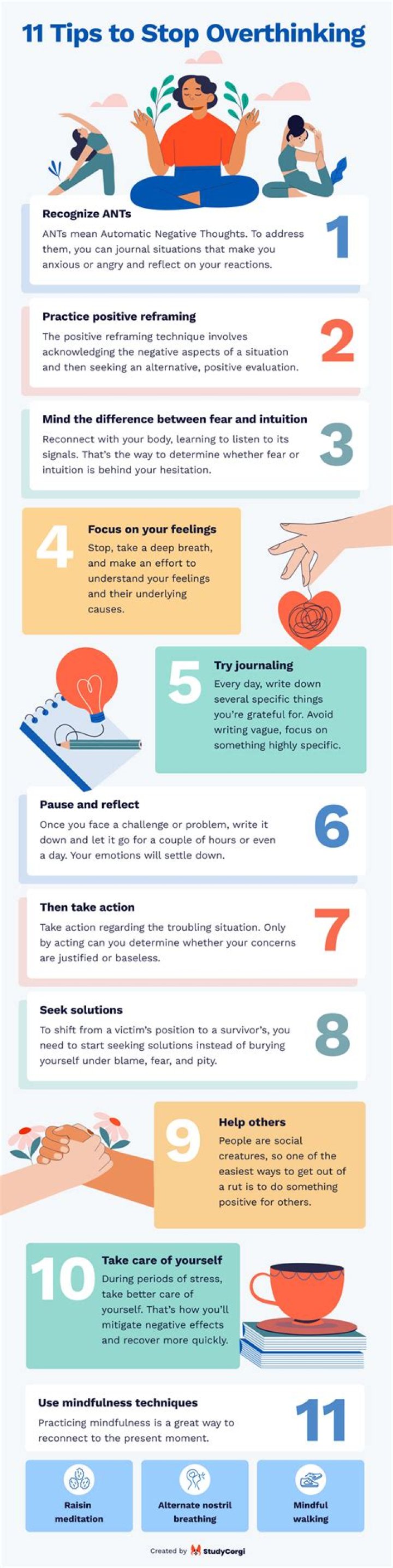 How do I stop my brain from overthinking?