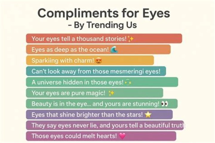 How do you compliment a girl's eyes?