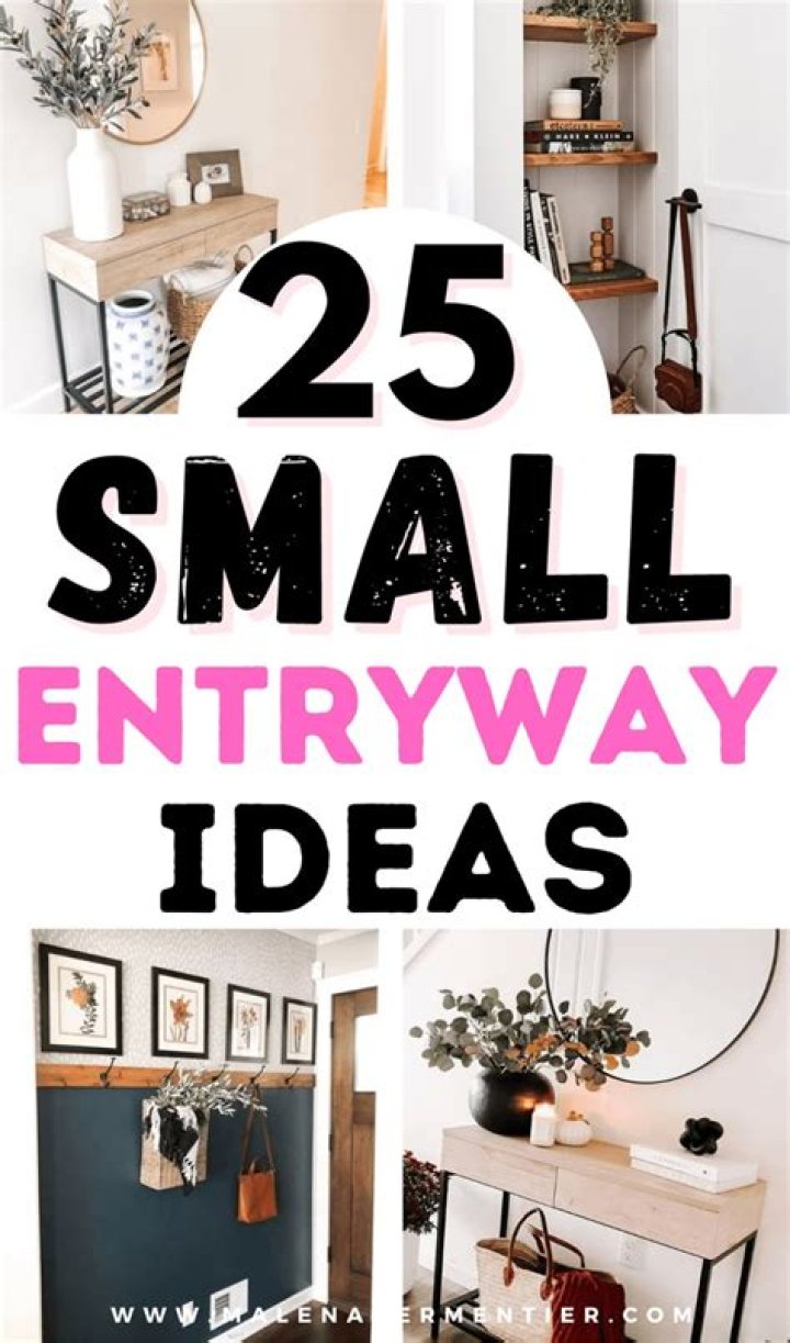How do you decorate a small entryway?