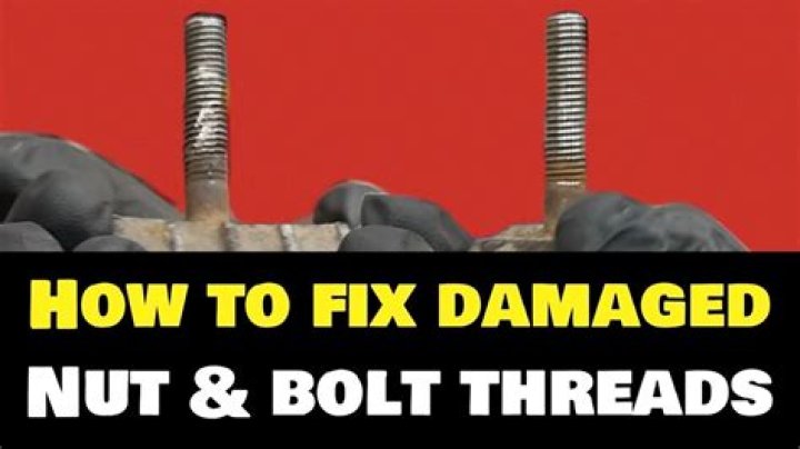 How do you force a nut with a stripped bolt?
