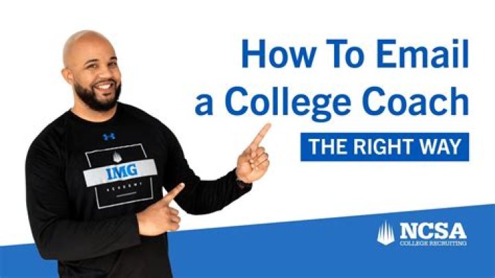 How do you get a college coach to open an email?