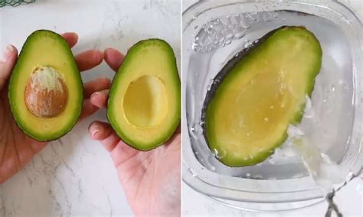 How do you keep half an avocado from browning?