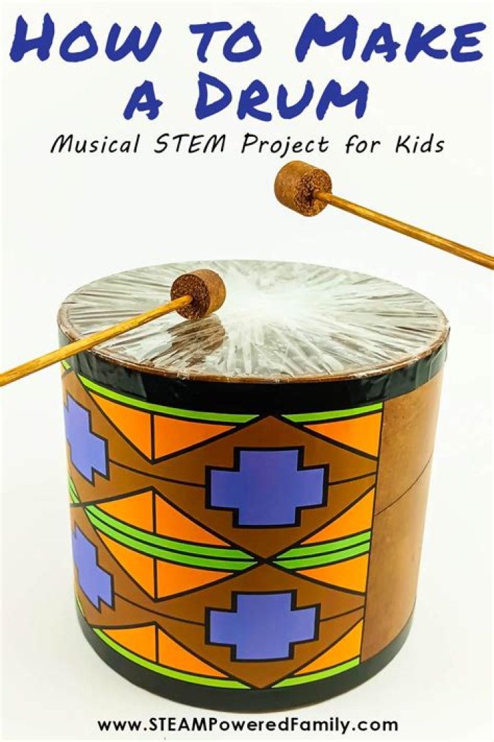 How do you make a drum out of a coffee tin?