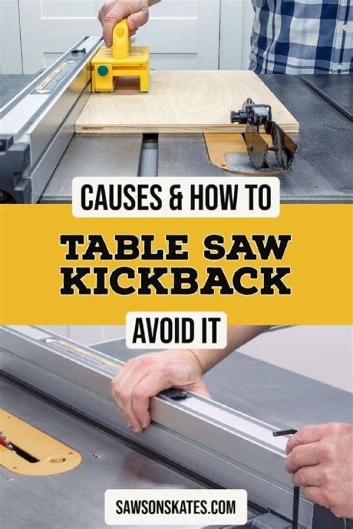 How do you prevent kickback when using a circular saw?