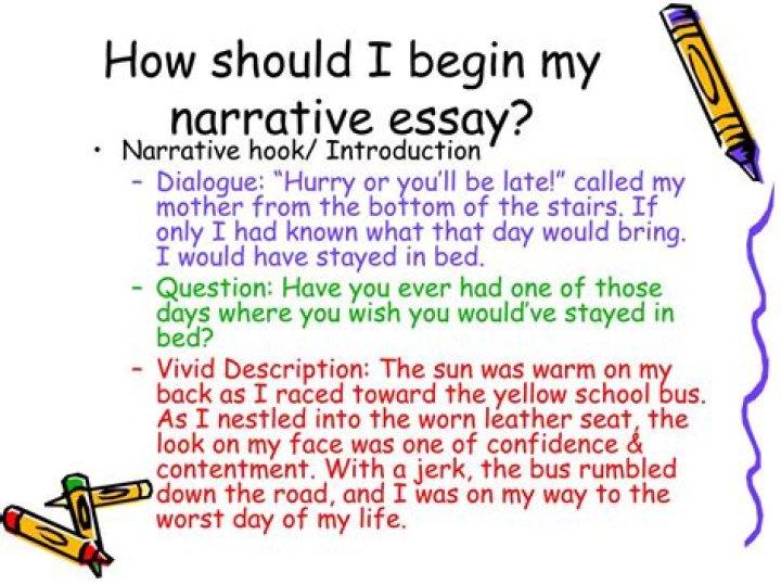 How do you start a personal narrative?
