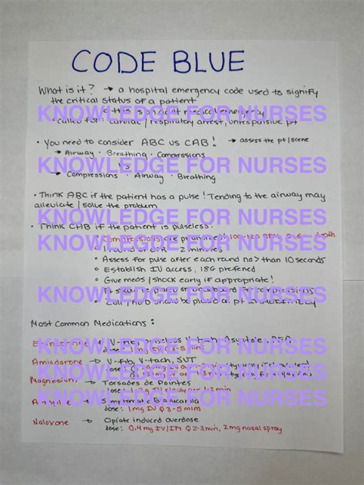 How do you stay calm during a Code Blue?