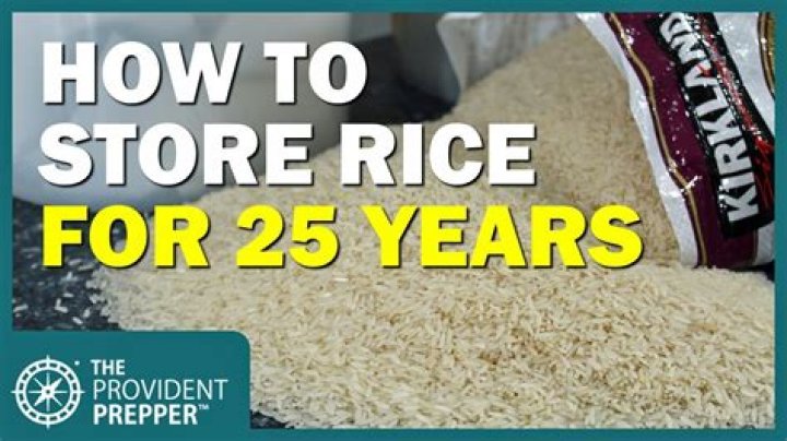 How do you store white rice in bulk?