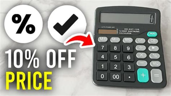 How do you take 10 percent off a price?