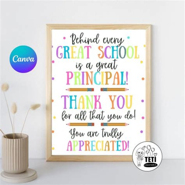 How do you thank a principal after her speech?