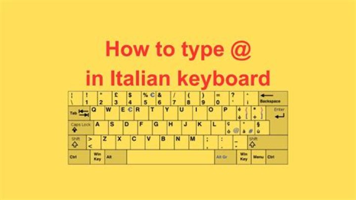 How do you type on an Italian keyboard on a Mac?
