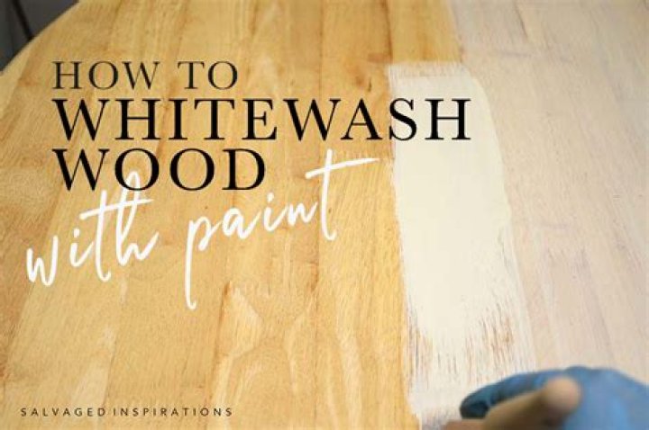 How do you whitewash primed wood?