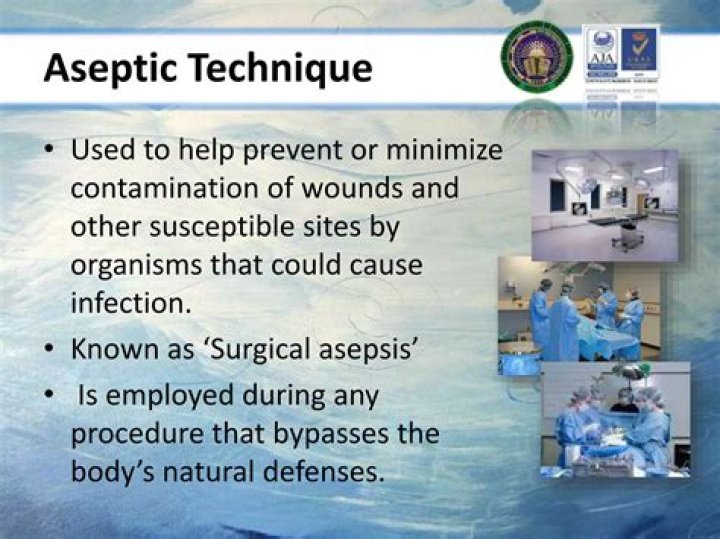 How does aseptic technique prevent infection?