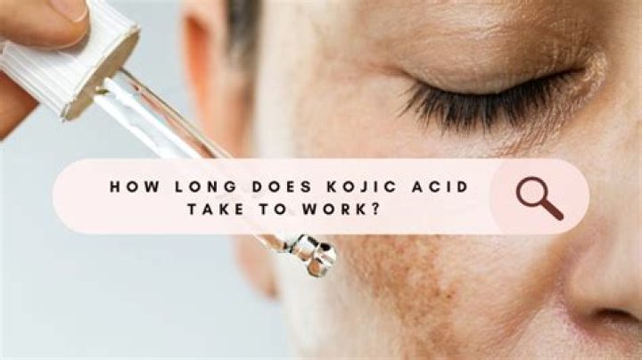 How long does Kojic take to work?