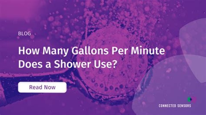 How many gallons per minute does a toilet use?