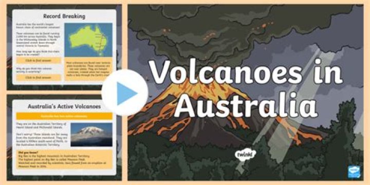 How many volcanoes are active in Australia?