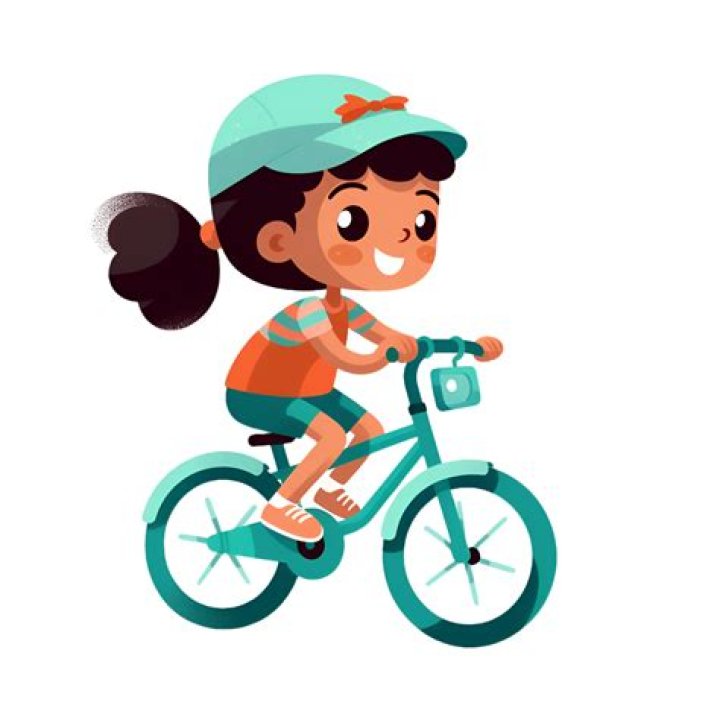 How should girls sit on bikes?