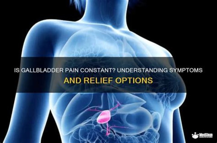 Is gallbladder pain continuous?