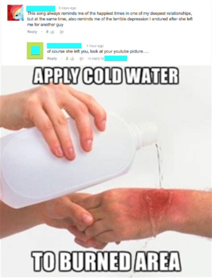 Is it bad to put cold water on a burn?