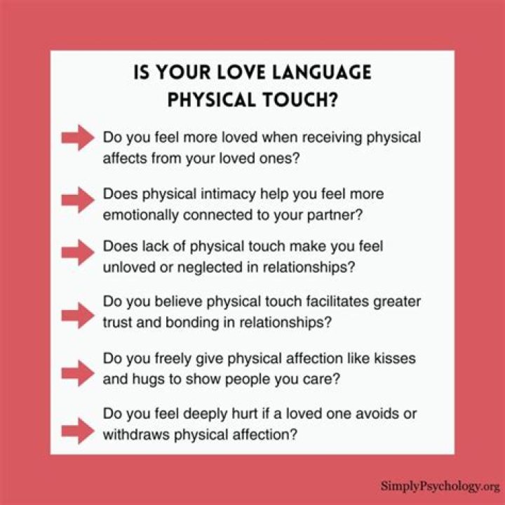 Is physical touch important in a relationship?