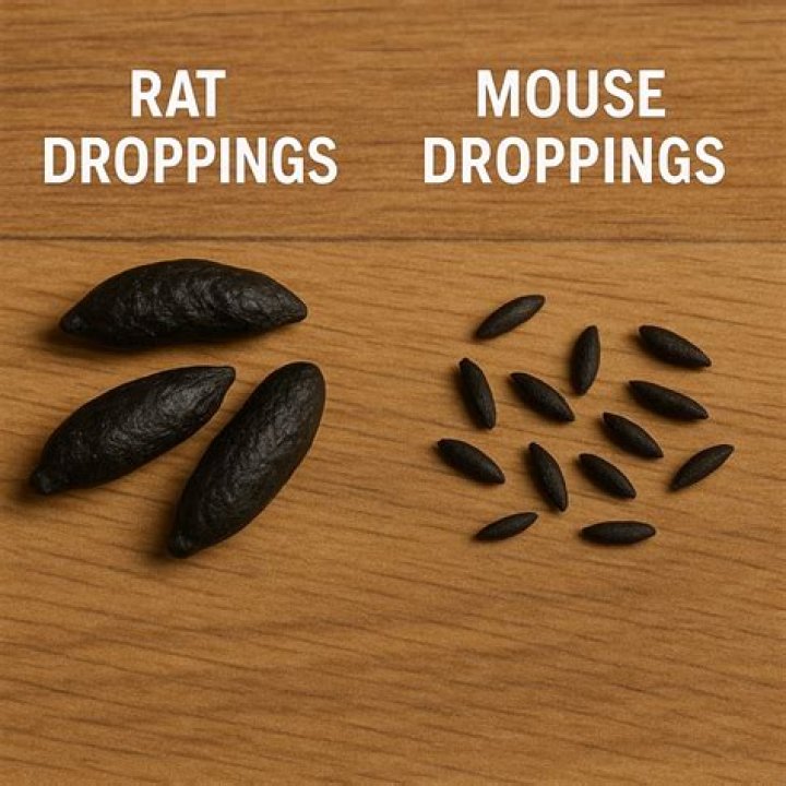 What are rat droppings like?