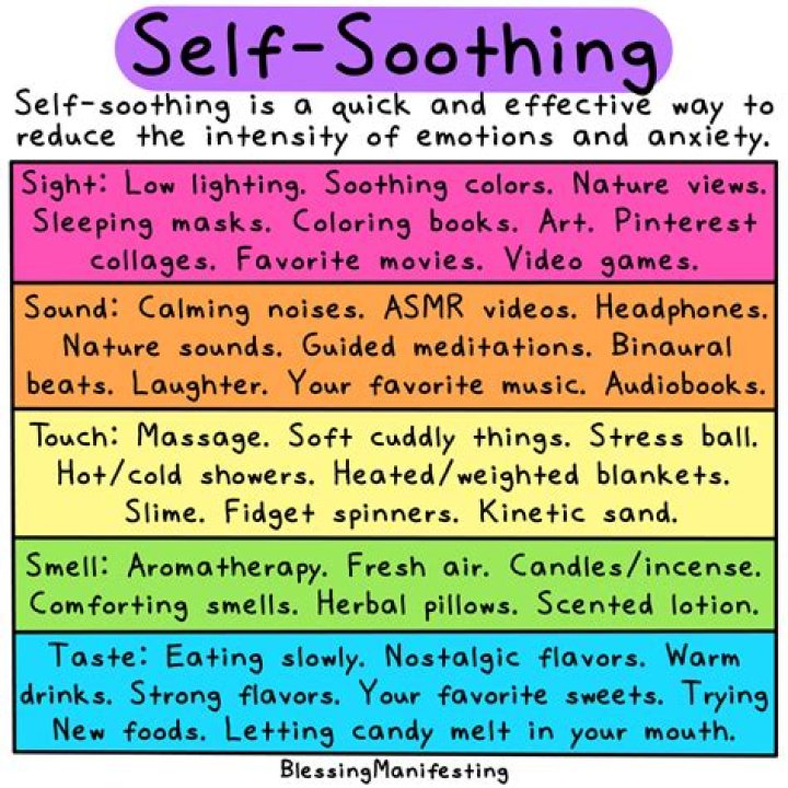 What are some self-soothing behaviors?
